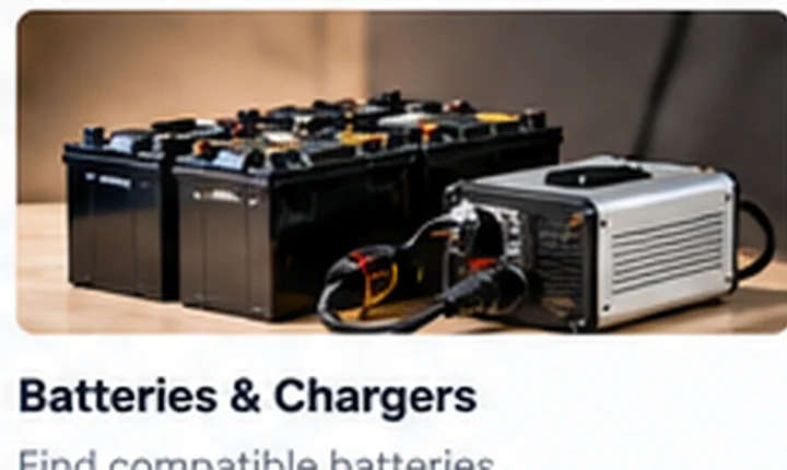 Illustrative battery and charger options